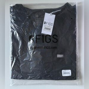 Figs Men's Chisec Scrub Top Black Size Large New